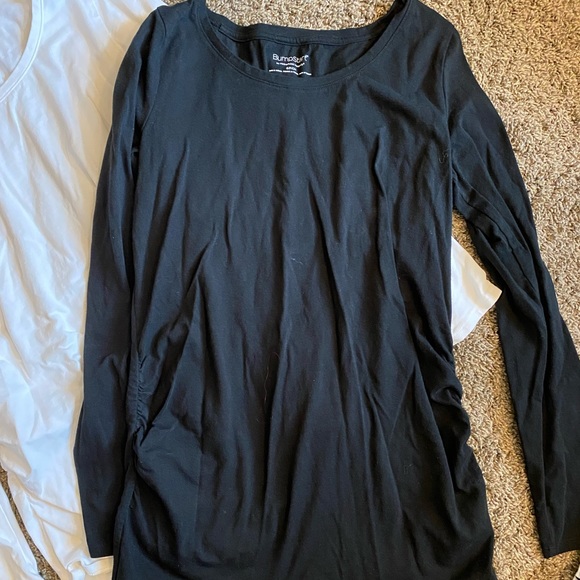 BumpStart Maternity Long Sleeve Shirts - Picture 2 of 5